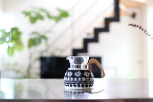 amu.さんのコーヒーコージー。見た目が何とも可愛いのです。