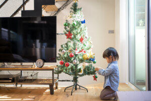 【2022年】クリスマスツリーを娘と一緒に出しました!