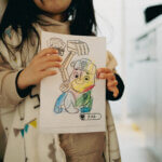 子どもと塗り絵をしました。